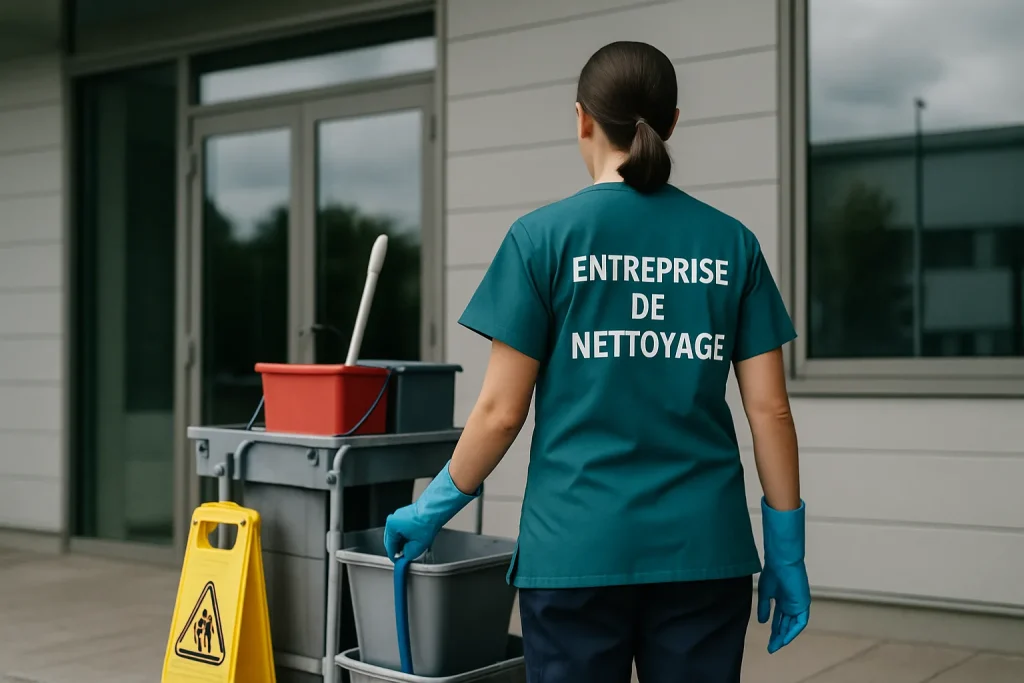 Un professionnel du nettoyage dans un appartement insalubre à Rosporden, utilisant des équipements spécialisés.